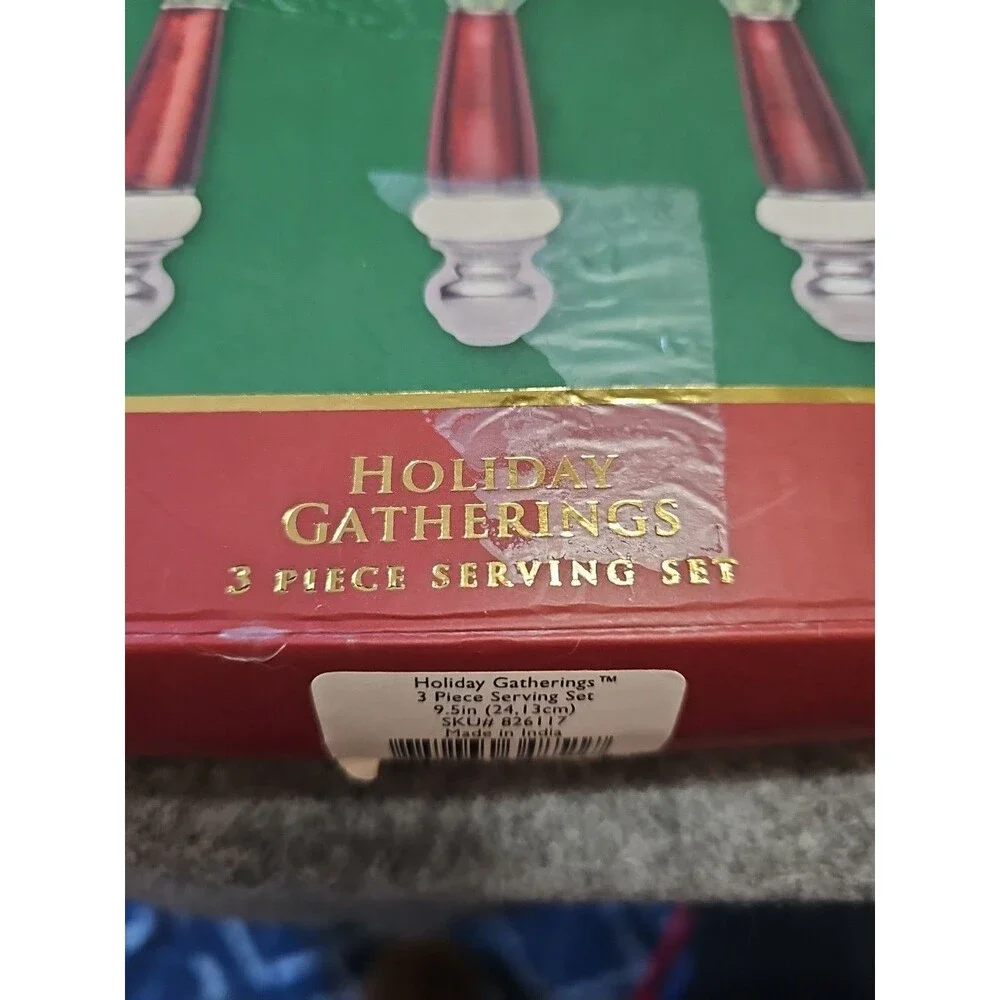 Lenox Holiday Gatherings 3-Piece Serving Set SKU 826117| 9.5” Pieces